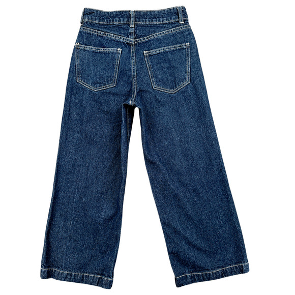Cotton On Button Fly Highwaisted Denim Wide Leg Mid Wide Crop Jeans‎ Size 2 - Picture 9 of 9